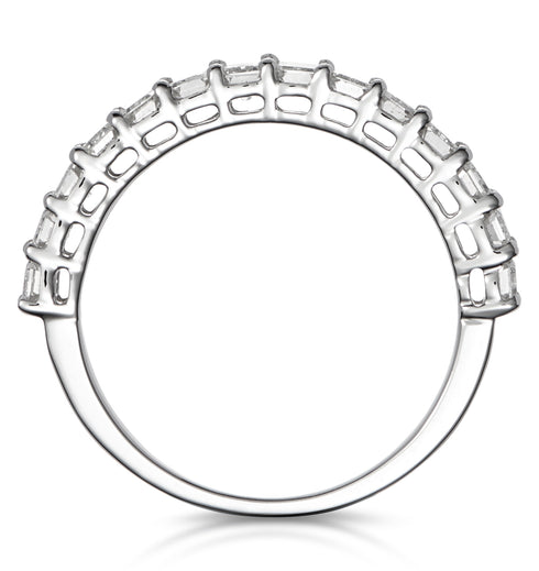 1.35ct Asteria Baguette Eternity Diamond Ring in 18K White Gold